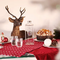 Bottiglia in Vetro decorata con Murrina di Murano - Merry Christmas - My AQUA Bottle