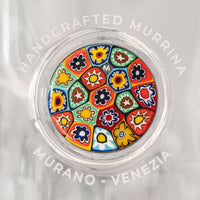 Multicolor RED and BLUE Murrina Bottles Set