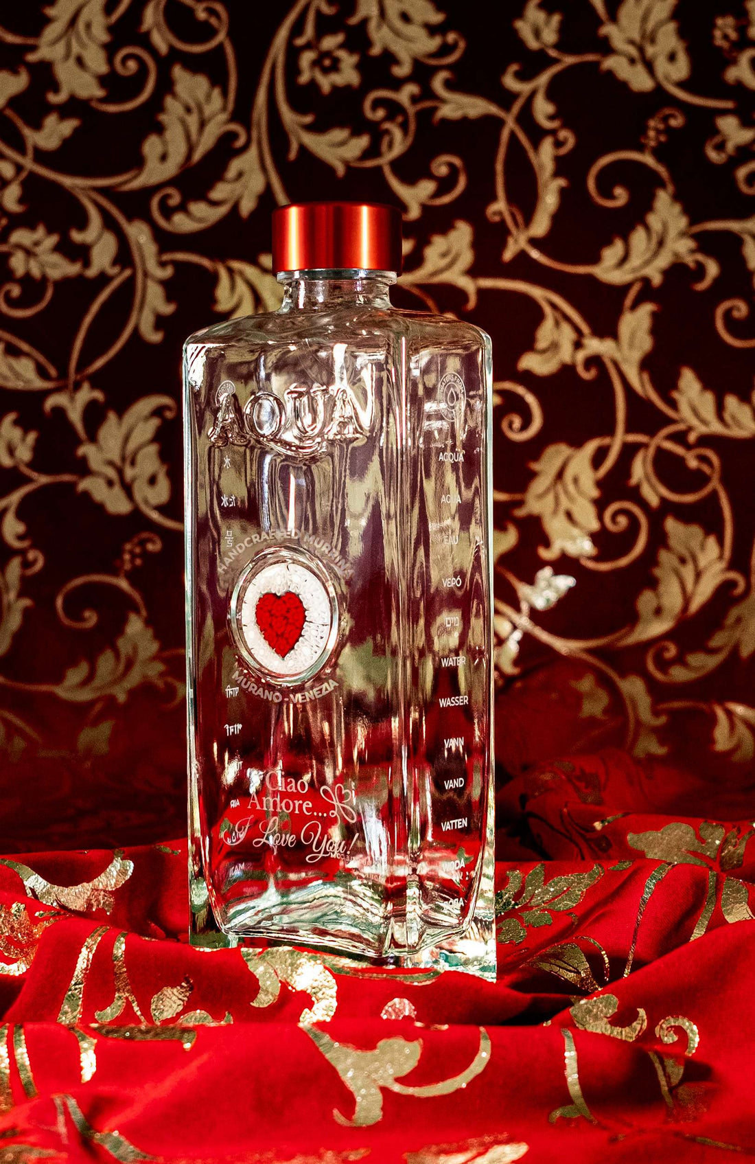 Set Bottiglie Murrina Cuore Rosso - Ciao Mama e Ciao Amore