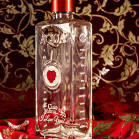 Bottiglia in Vetro decorata con Murrina di Murano - Cuore Rosso - Ciao Mama... I LOVE YOU