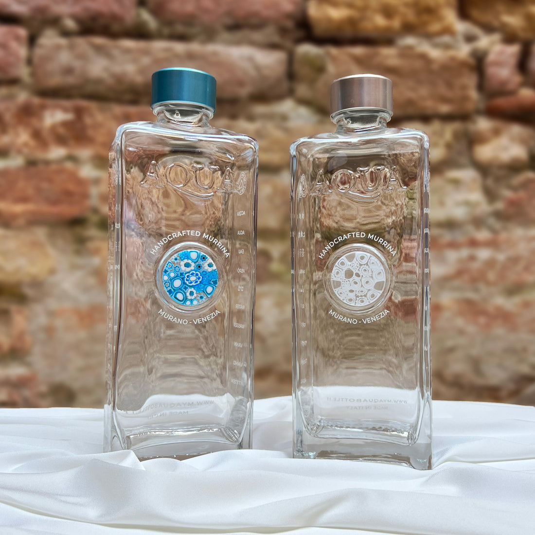 Set Bottiglie Murrina AZZURRA & BIANCA Opaca - My AQUA Bottle