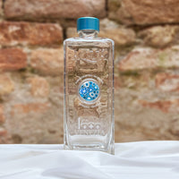 Bottiglia in Vetro decorata con Murrina di Murano - Azzurra per celebrare i 1600 anni di Venezia - My AQUA Bottle