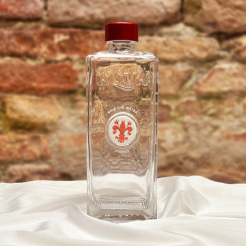 Bottiglia in Vetro decorata con Majolica di Bassano - Firenze - My AQUA Bottle