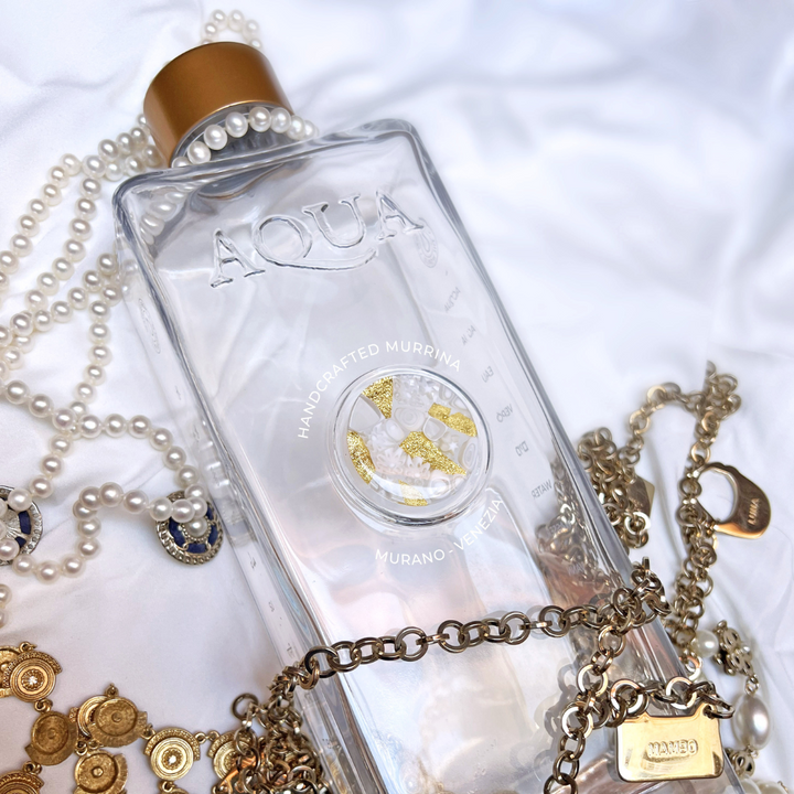 My AQUA Bottle lancia la limited edition: Murrina di Murano White & Gold 24KT