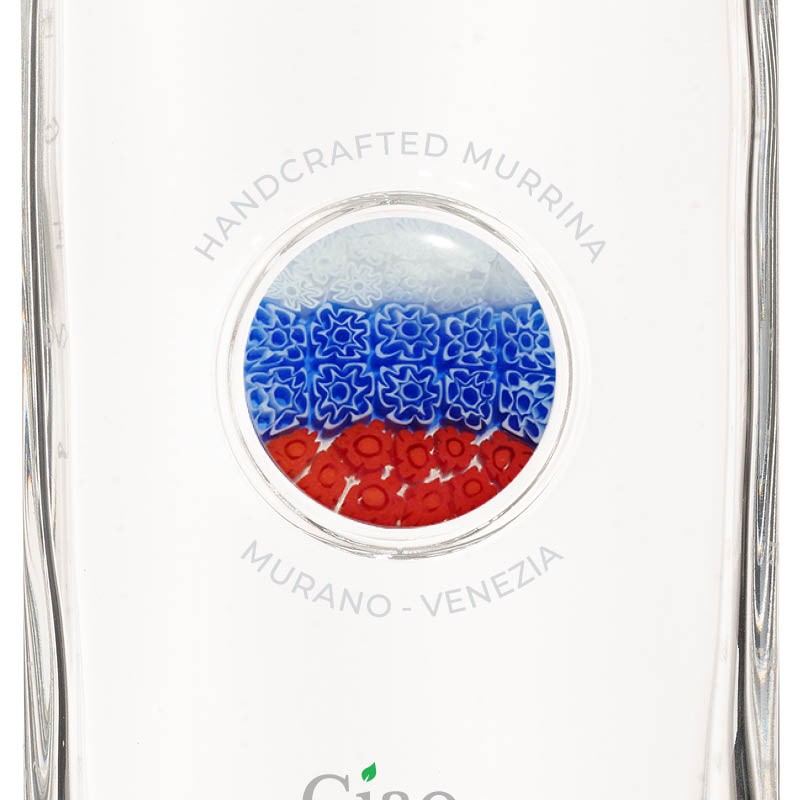 Bottiglia in Vetro decorata con Murrina di Murano - Russia - My AQUA Bottle