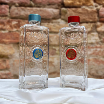 Set Bottiglie con Medaglioni ROSSO & AZZURRO - My AQUA Bottle